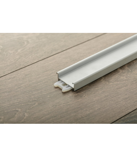 Profil aluminiowy tor dolny EVO 2, L 1,7m, kolor srebrny - anodowany GTV A-TDEVO2-170-05