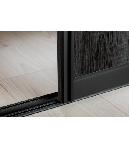 Profil aluminiowy tor dolny PRO, L 2,35 m, kolor czarny - anodowany GTV A-TDPRO-235-20M