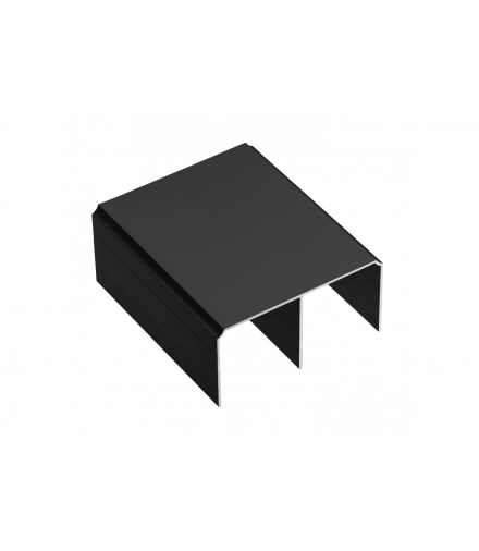 Profil aluminiowy tor górny, L 2,35 m, kolor czarny - anodowany GTV A-TG-235-20M