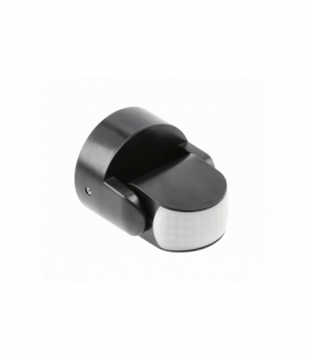 Czujnik ruchu CR-9 mini, max.1200W,AC220-240V,50/60Hz,180°/360°,max.12m,IP65,LED,czarny GTV CR-CR9M00-10