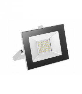 G-TECH Naświetlacz LED 30W, 2100lm AC220-240V, 50/60 Hz, PF powyżej 0,9, RA powyżej 80, IP65, 120°, 6400K, biały GTV GT-FBX30W-6