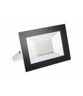 G-TECH Naświetlacz LED 50W, 3500lm AC220-240V, 50/60 Hz, PF powyżej 0,9, RA powyżej 80, IP65, 120°, 6400K, biały GTV GT-FBX50W-6