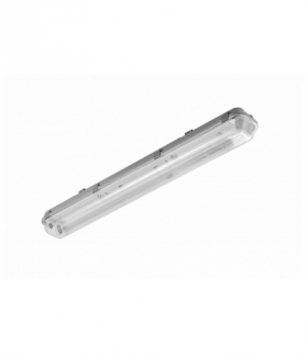 G-TECH Oprawa hermetyczna 2x60 T8 LED-J, G13, AC220-240V, 50/60Hz, IP65, IK06, ABS/PS, szary GTV GT-HEL218-00