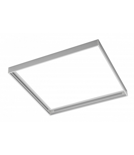 G-TECH Rama do montażu natynkowego paneli LED 60x60cm (TYPU KING, PRINCE, INNOVO), bez śrub, biała GTV GT-RM60X60-00