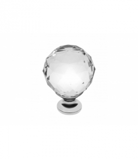 Gałka Crystal Palace A 40 mm (CHROME + CRYSTAL) GTV GZ-CRPA40-01