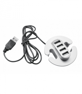 Hub usb 4 porty srebrny GTV HB-USB-4X-80