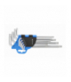Klucze tamper torx CrV, długie 9 szt. GTV HT1W809