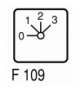 TM-3-8261/EZ - Łącznik zakresowy, 2b, Iu 10A, TC 0-3, 45°, bez samopowrotu, 30x30mm, montaż centralny Eaton 000698