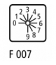 TM-2-8550/EZ - Łącznik kodujący, Iu 10A, BCD, TC 0-9, 30°, bez samopowrotu, 30x30mm, montaż centralny Eaton 000699