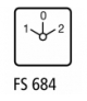 T0-3-8401/Z - Przełącznik nawrotny, 3b, Ie 12A, TC 1-0-2, 45°, bez samopowrotu, 48x48mm, montaż pośredni Eaton 010366