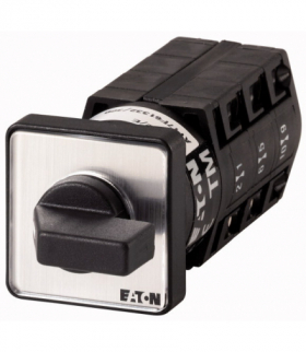 TM-3-8212/E - Przełącznik, 3b, Ie 12A, TC 1-0-2, 45°, bez samopowrotu, 48x48mm, montaż Eaton 010807