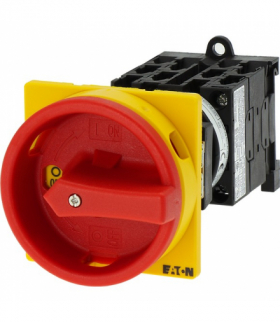 T0-4-8344/IVS - Rozłącznik ZAŁ-WYŁ, T0, 20 A, montaż rozdzielacza, 4 Zespół montażowy/zespoły montażowe, 8-biegunowe, z czarnym 