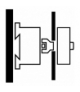 T0-4-8344/V/SVB - Wyłącznik główny, T0, 20 A, montaż pośredni, 4 Zespół montażowy/zespoły montażowe, 8-biegunowe, Funkcja WYŁĄCZ