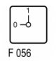 TM-1-8291/EZ - Rozłącznik ZAŁ-WYŁ, 2b, Iu 10A, TC 0-1, 90°, bez samopowrotu, 30x30mm, montaż centralny Eaton 015073