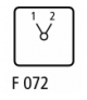 TM-2-8221/EZ - Przełącznik, 2b, Ie 12A, TC 1-2, 90°, bez samopowrotu, 48x48mm, montaż centralny Eaton 015197