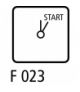 TM-1-8175/EZ - Łącznik sterowniczy, 1b, Ie 12A, TC I-START, 45°, Z samopowrotem, 48x48mm, montaż centralny Eaton 015690