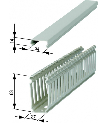 KL25/60 - Kanał kablowy, PVC, WxSxD 60x25x1500mm Eaton 017277