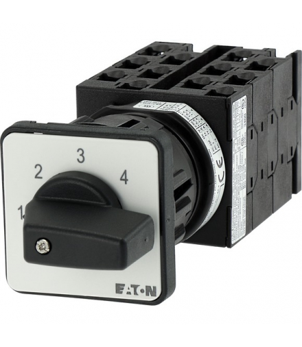 T0-6-8271/EZ - Łącznik zakresowy, 3b, Ie 12A, TC 1-4, 45°, bez samopowrotu, 48x48mm, montaż centralny Eaton 017497