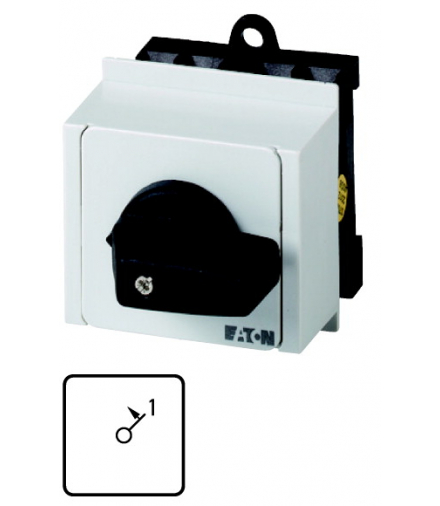 T0-1-15322/IVS - Łącznik sterowniczy, 2b, Ie 12A, TC I-1, 45°, Z samopowrotem, 45x45mm, REG Eaton 017501