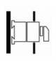 T0-1-15322/IVS - Łącznik sterowniczy, 2b, Ie 12A, TC I-1, 45°, Z samopowrotem, 45x45mm, REG Eaton 017501