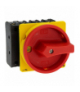 P3-100/EA/SVB/N - Wyłącznik główny, P3, 100 A, montaż, 3-biegunowe + N, Funkcja WYŁĄCZNIKA AWARYJNEGO, z czerwonym uchwytem obro