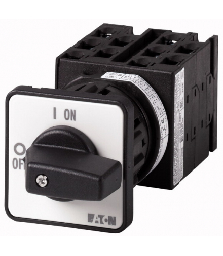 T0-5-8369/EZ - Przełącznik, 5b, Ie 12A, TC 1-2, 90°, bez samopowrotu, 48x48mm, montaż centralny Eaton 024610