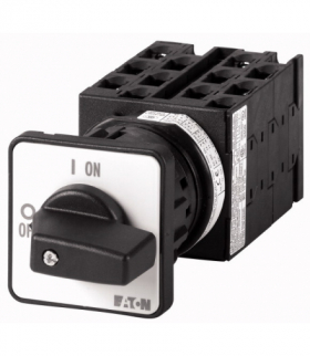 T0-6-8370/EZ - Przełącznik, 6b, Ie 12A, TC 1-2, 90°, bez samopowrotu, 48x48mm, montaż centralny Eaton 029356