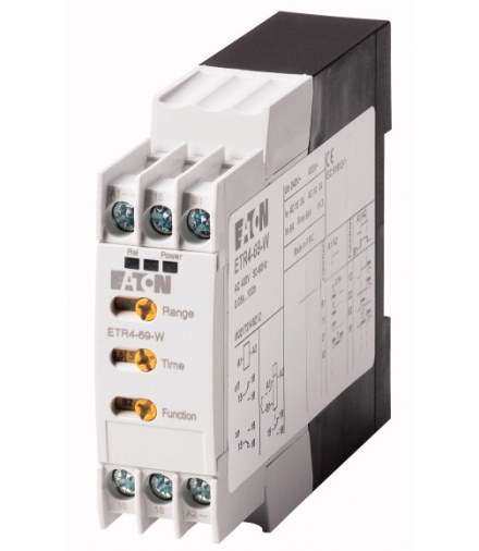 ETR4-69-W - Przekaźnik czasowy, 1W, 0.05s-100h, obsługa wielofunkcyjna, 400VAC Eaton 031887