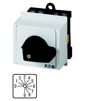 T0-4-15602/IVS - Łącznik kodujący, Ie 12A, BCD podwójny, TC 0-9, 30°, bez samopowrotu, 45x45mm, REG Eaton 036487