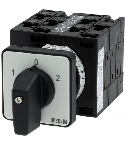 T3-4-8441/E - Przełącznik liczby biegunów, dahlander, 3b, Ie 25A, TC 1-0-2, 45°, 48x48mm, montaż Eaton 042879