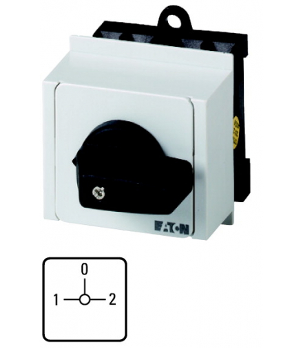 T0-4-8294/IVS - Przełącznik, 4b, Ie 12A, TC 1-0-2, 90°, bez samopowrotu, 45x45mm, REG Eaton 043594
