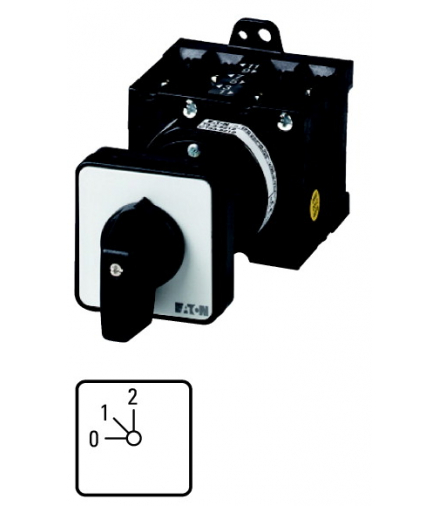 T0-3-8280/Z - Łącznik zakresowy, 3b, Ie 12A, TC 0-2, 45°, bez samopowrotu, 48x48mm, montaż pośredni Eaton 043598