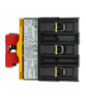 P3-63/IVS-RT - Rozłącznik ZAŁ-WYŁ, P3, 63 A, montaż rozdzielacza, 3-biegunowe, Funkcja WYŁĄCZNIKA AWARYJNEGO, z czerwonym pokręt