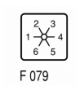 TM-6-8253/EZ - Łącznik zakresowy, 2b, Iu 10A, TC 1-6, 45°, bez samopowrotu, 30x30mm, montaż centralny Eaton 046127