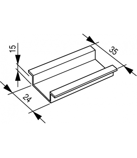 TS35X15 - Szyna DIN 35x15mm Eaton 050657