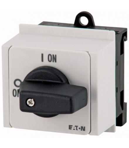 P1-25/IVS - Rozłącznik ZAŁ-WYŁ, P1, 25 A, montaż rozdzielacza, 3-biegunowe, z czarnym pokrętłem i tabliczką czołową Eaton 052962