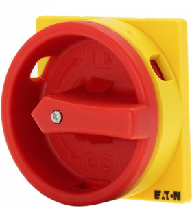 SVB-P3 - Pokrętło z krótkim piórkiem, czerwona, zamykany z kłódką, do P3 Eaton 052999