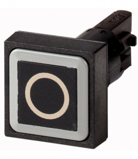 Q25D-19 - Przycisk, czarny 0, Z samopowrotem Eaton 054039