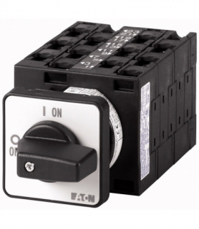 T3-6-15866/E - Przełącznik nawrotny, liczby biegunów, dahlander, 3b, Ie 25A, TC 2-1-0-1-2, 45°, 48x48mm, montaż Eaton 054744