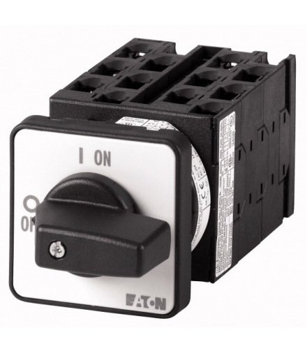 T0-6-15866/E - Przełącznik nawrotny, liczby biegunów, dahlander, 3b, Ie 12A, TC 2-1-0-1-2, 45°, 48x48mm, montaż Eaton 055460