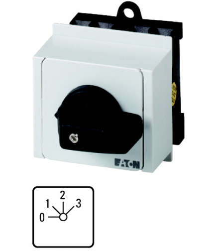 T0-2-8241/IVS - Łącznik zakresowy, 1b, Ie 12A, TC 0-3, 45°, bez samopowrotu, 45x45mm, REG Eaton 057835