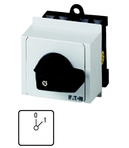 T0-1-15402/IVS - Łącznik sterowniczy, 2b, Ie 12A, TC 0-1, 45°, bez samopowrotu, 45x45mm, REG Eaton 060211
