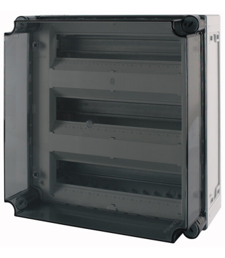 AV/I44-200 - Skrzynka bezpiecznika samoczynnego, IP65, szyna montażowa pionowa, WxSxG 375x375x225mm Eaton 062192