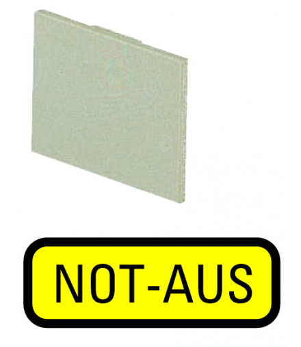 199SQ25 - Abliczką, żółty, wyłącznik awaryjny Eaton 063200