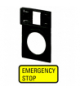 Q25TGE-299 - Mocowanie, +tabliczka, EMERGENCY STOP Eaton 063261