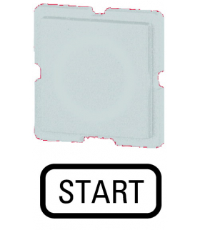 122TQ25 - Wkładka przycisku, biała, START Eaton 063746