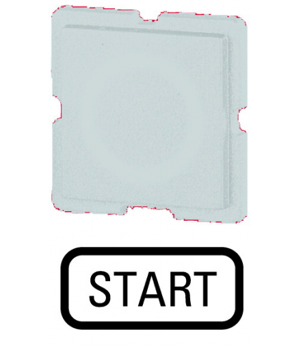 122TQ25 - Wkładka przycisku, biała, START Eaton 063746