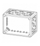 U-CI43E - Skrzynka dolna, obudowa pojedyncza, WxSxG 250x375x120mm Eaton 064896