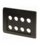 E8-SW - Płyty czołowe, czarny, 8 otworów montażowych Eaton 065212