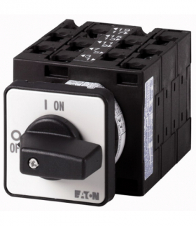 T3-5-8369/E - Przełącznik, 5b, Ie 25A, TC 1-2, 90°, bez samopowrotu, 48x48mm, montaż Eaton 066584